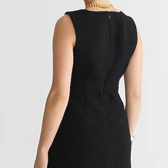J Crew Sophia sleeveless dress with jewel buttons in black Size 8 - Picture 2 of 11
